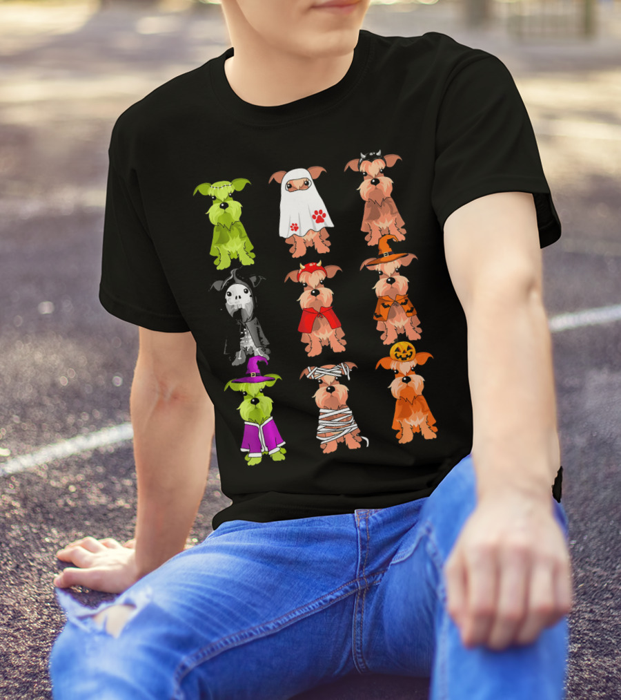 Funny Miniature Schnauzer Halloween Costume Collection T-Shirt