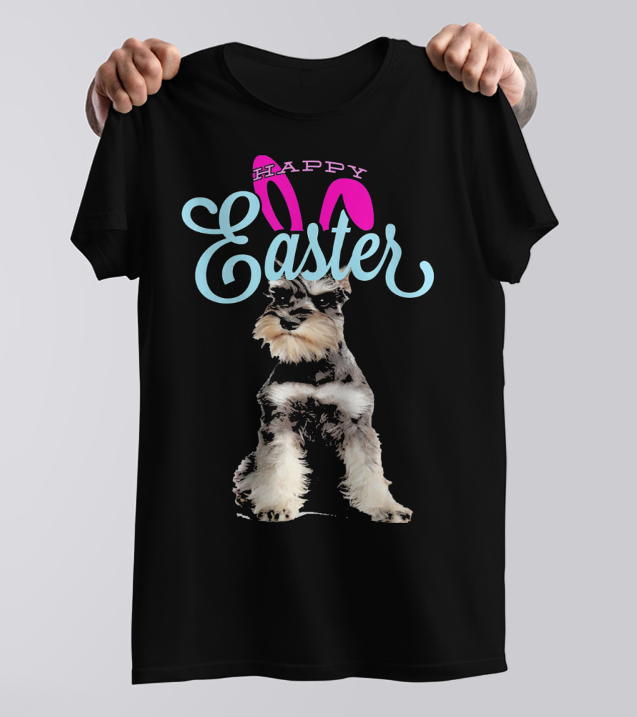 Happy Easter Bunny Miniature Schnauzer T-Shirt