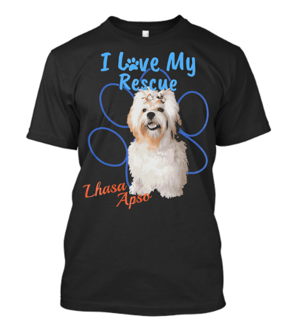 I Love My Rescue Lhasa Apso T-Shirt
