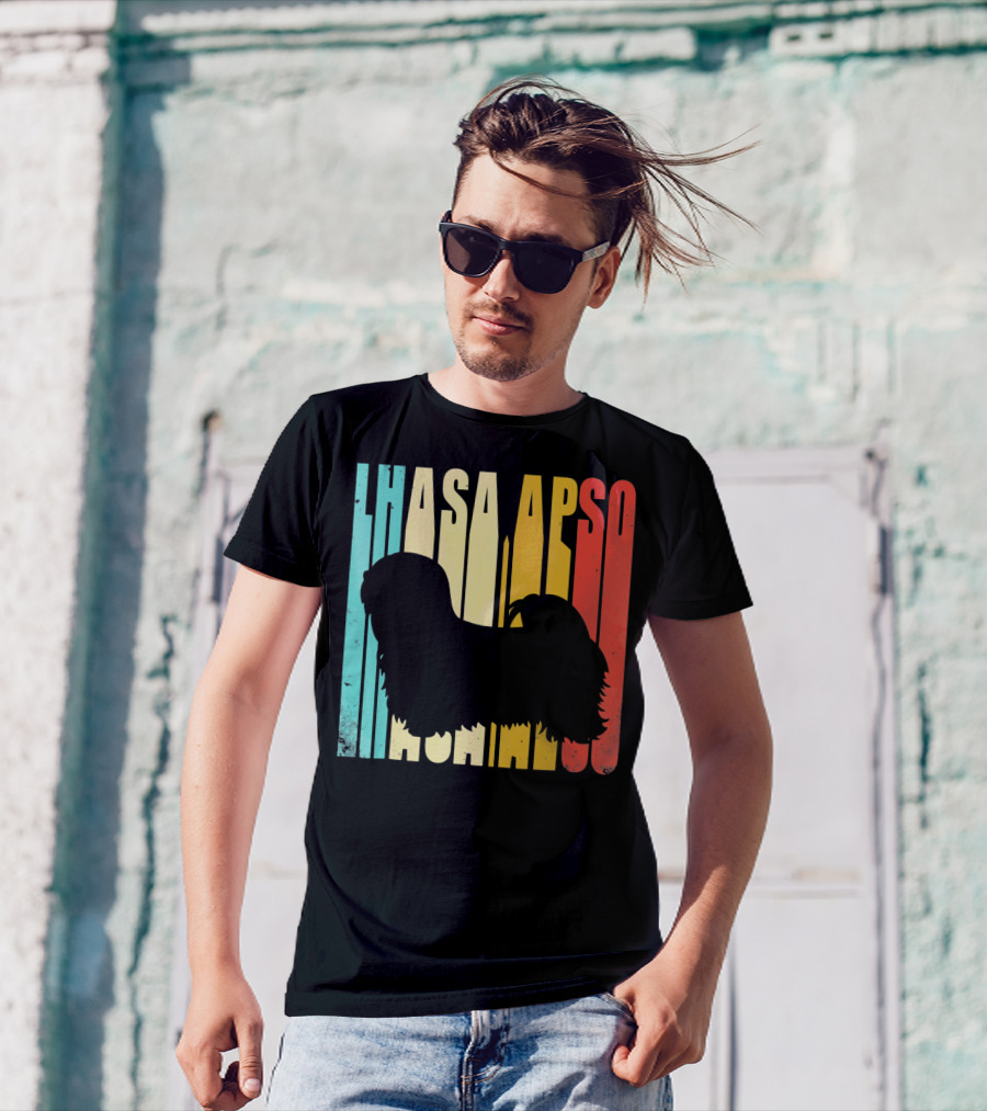 Lhasa Apso Dog Vintage T-Shirt