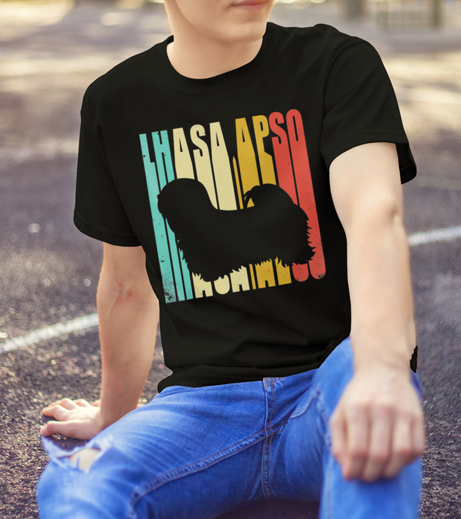 Lhasa Apso Dog Vintage T-Shirt