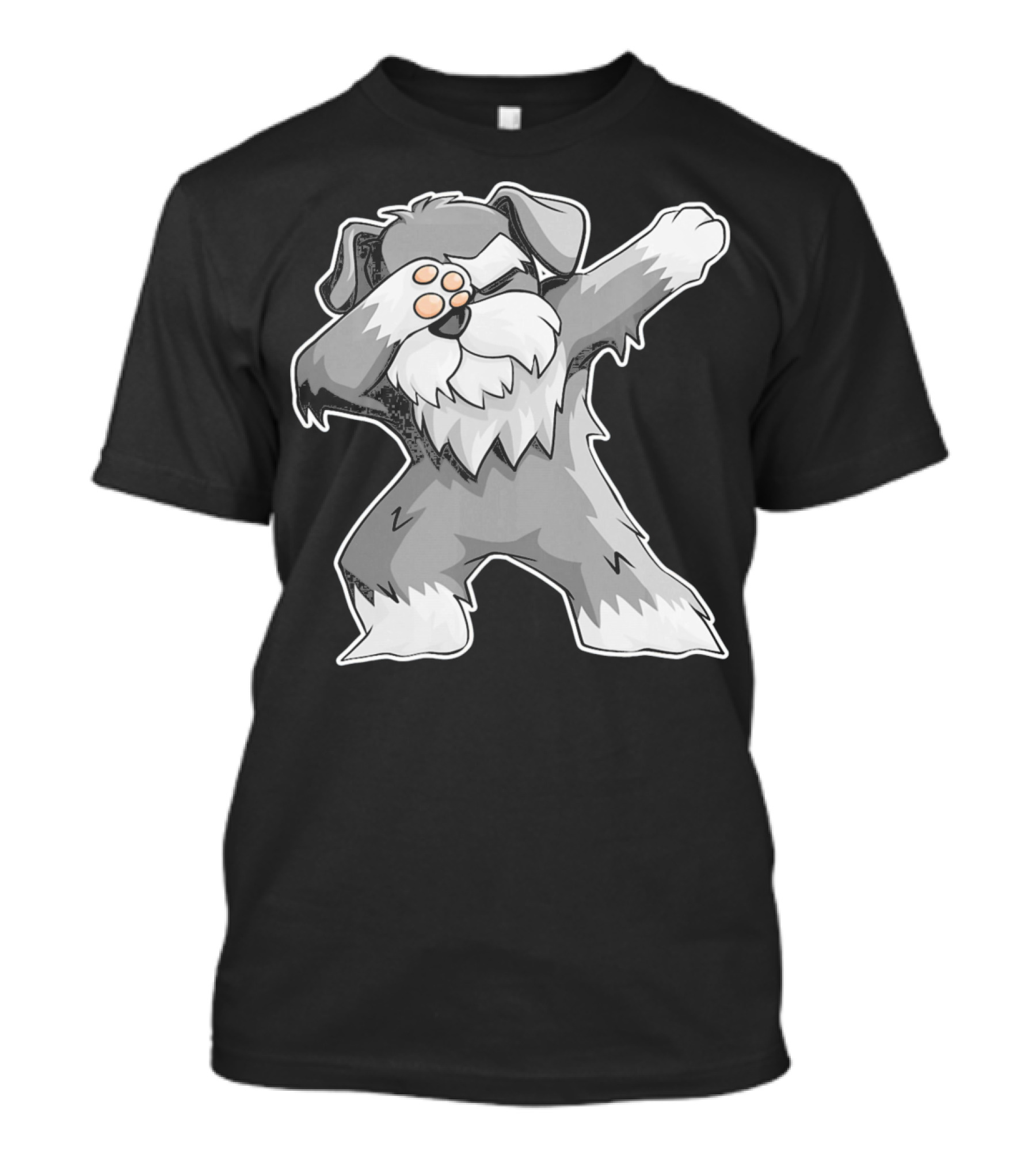 Dabbing Dance Schnauzer Schnauze Cartoon T-Shirt