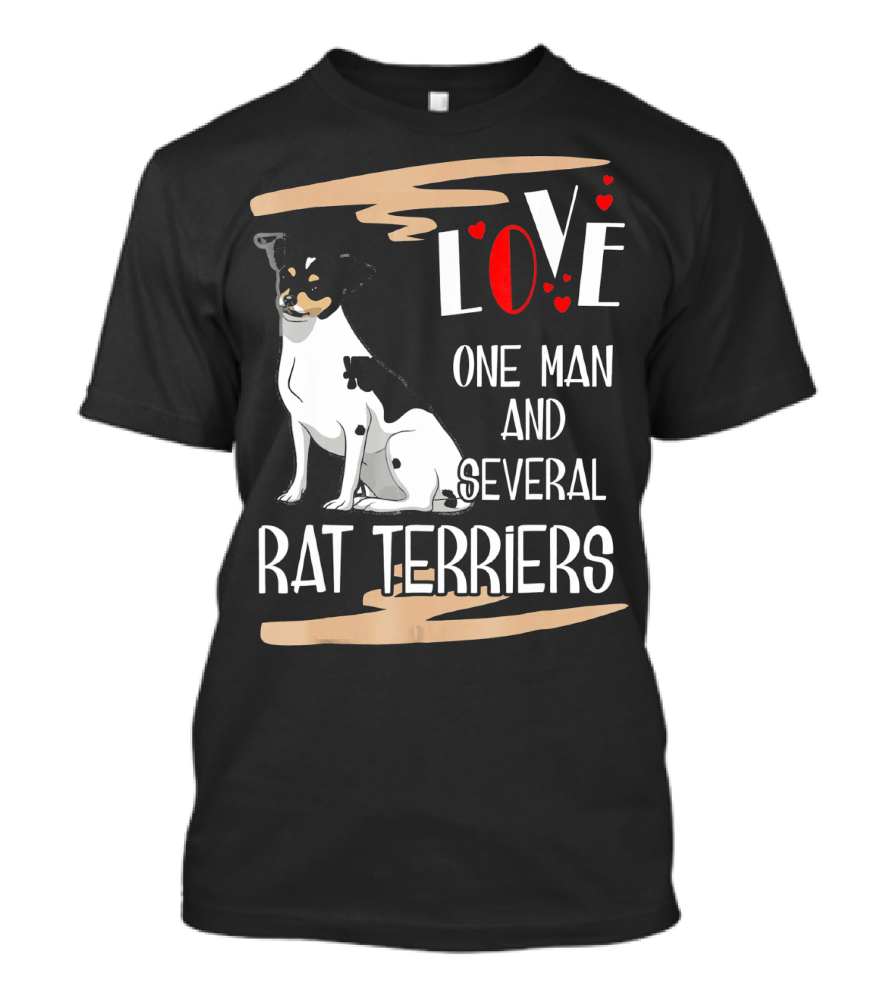 Love One Man And Several Rat Terriers T-Shirt