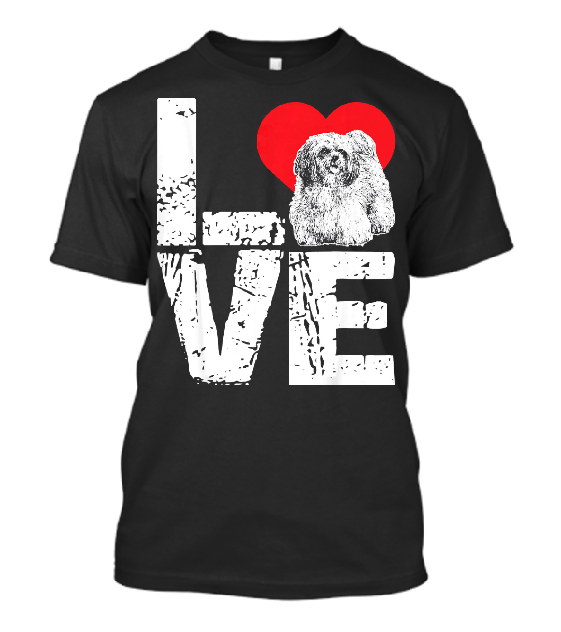 Love Lhasa Apso Dog Heart T-Shirt