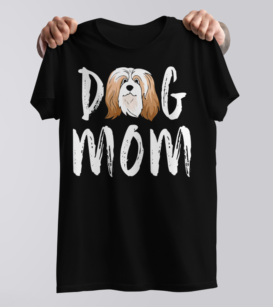 Lhasa Apso Dog Mom Lover T-Shirt