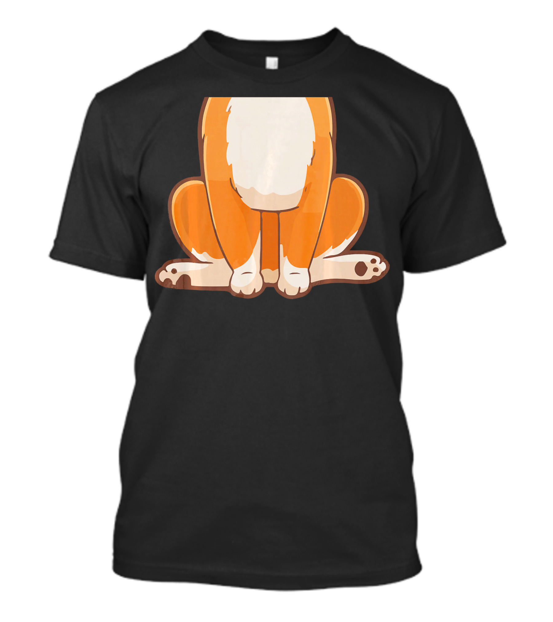 Halloween Sheltie Dog Body Sitting Cartoon T-Shirt