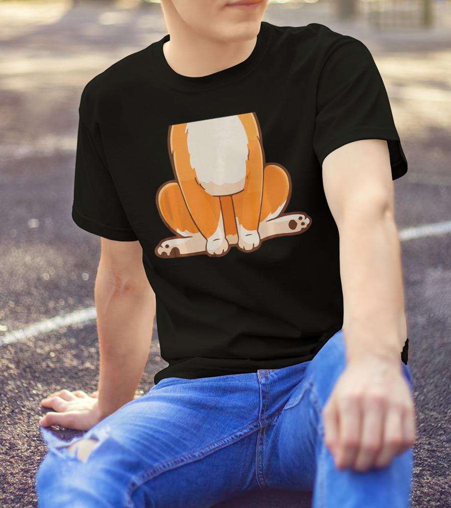 Halloween Sheltie Dog Body Sitting Cartoon T-Shirt