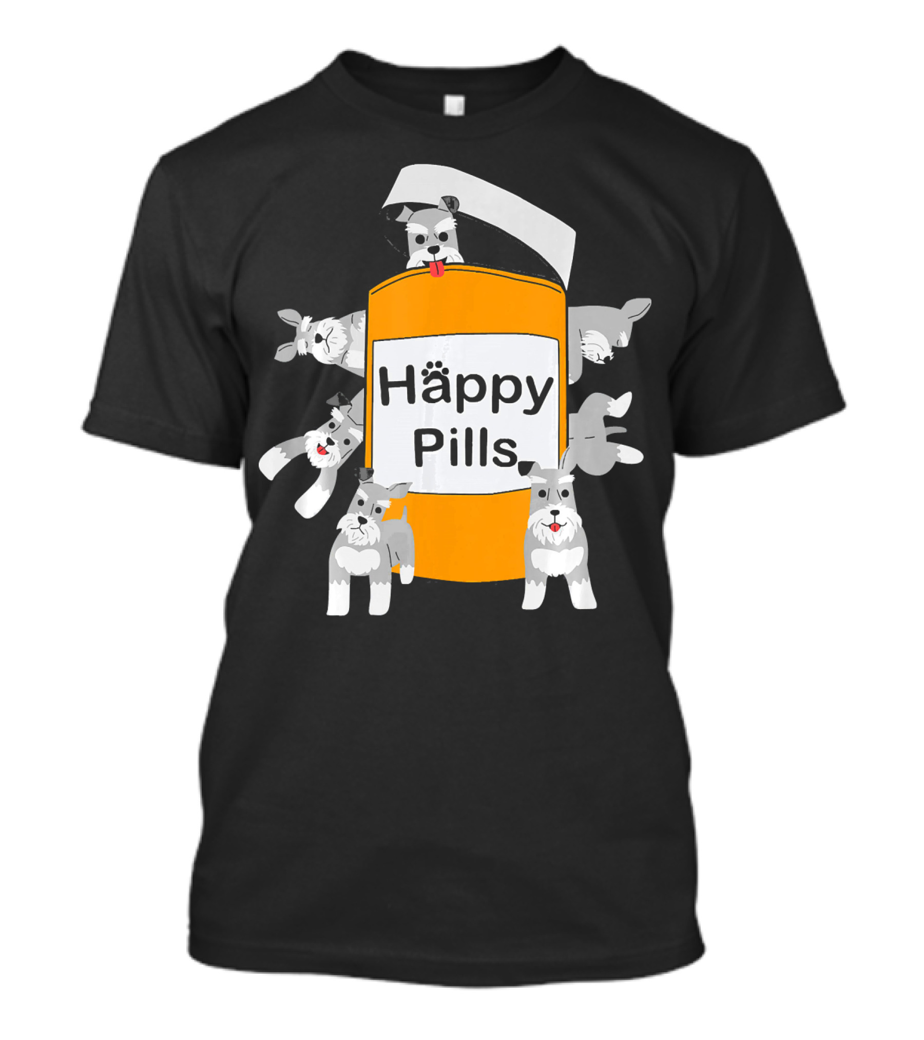 Happy Pills Schnauzer Schnauzer Puppies Popping Out T-Shirt