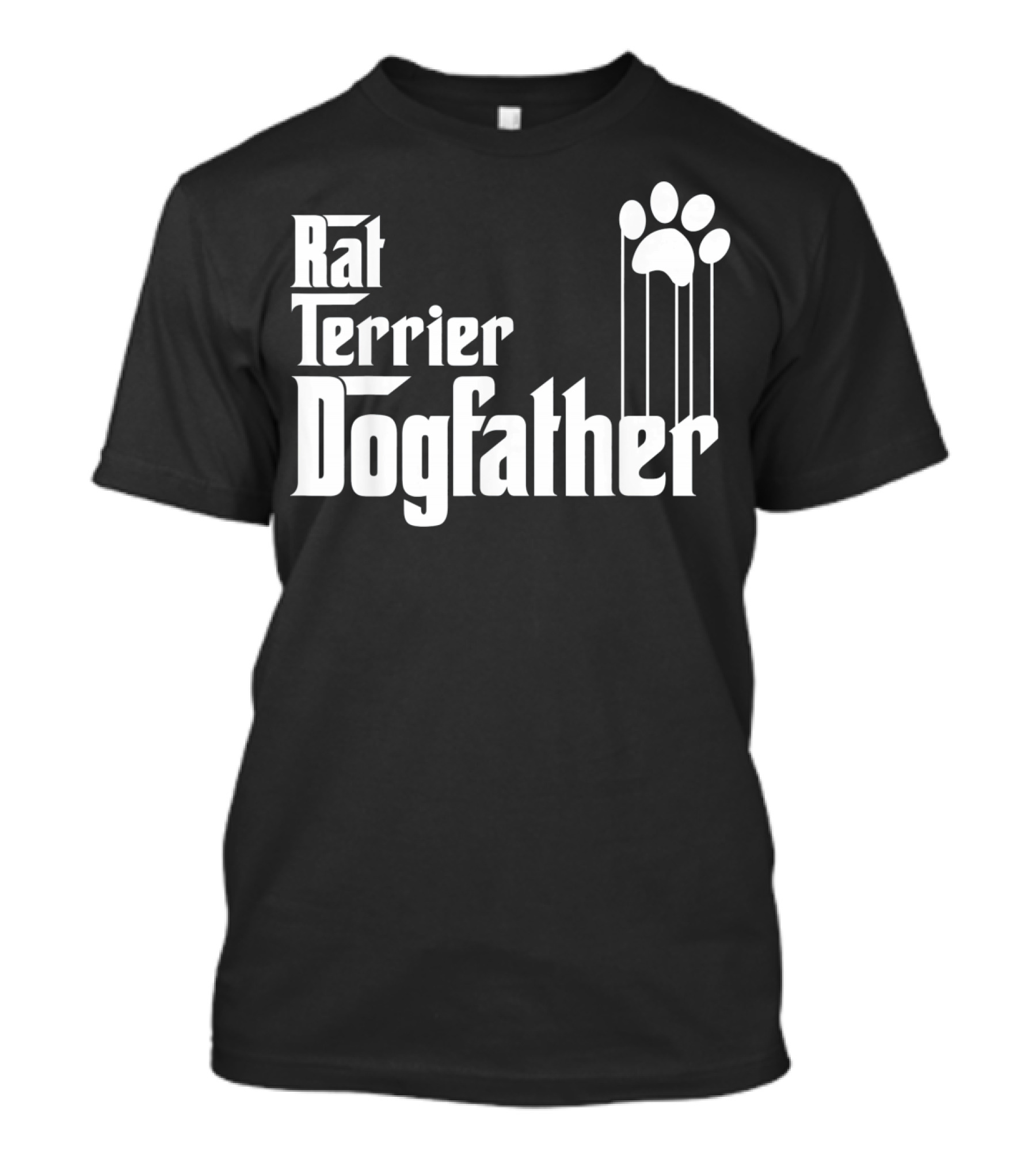 Rat Terrier Dogfather Paws Iconic T-Shirt