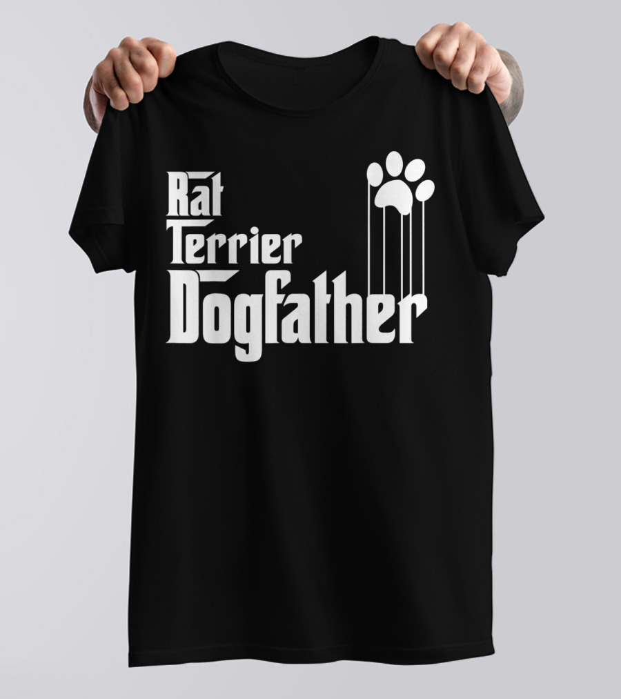 Rat Terrier Dogfather Paws Iconic T-Shirt