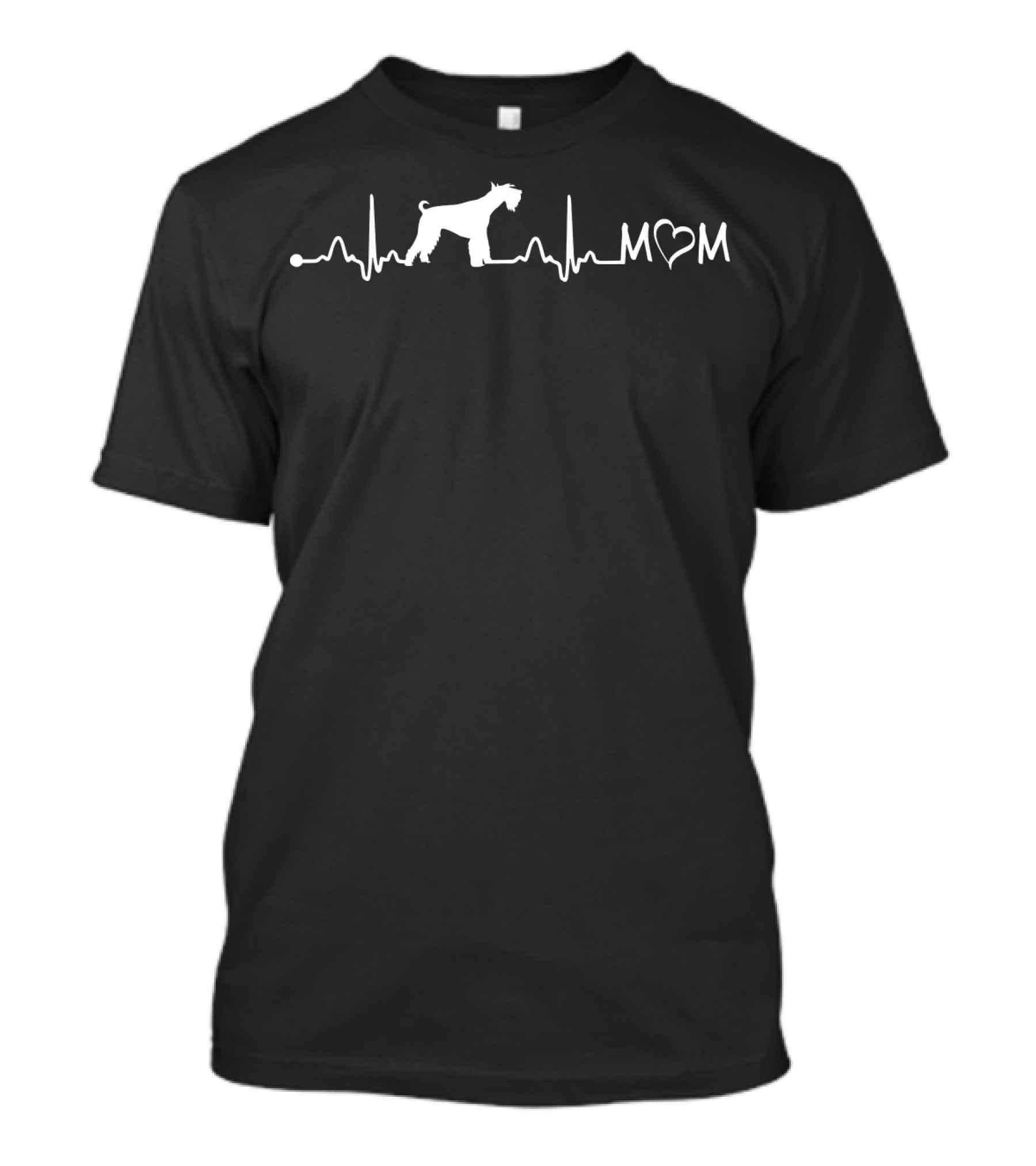 Miniature Schnauzer Heartbeat Mom T-Shirt