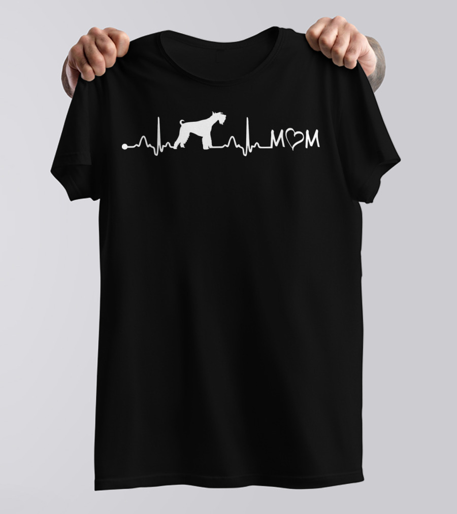 Miniature Schnauzer Heartbeat Mom T-Shirt