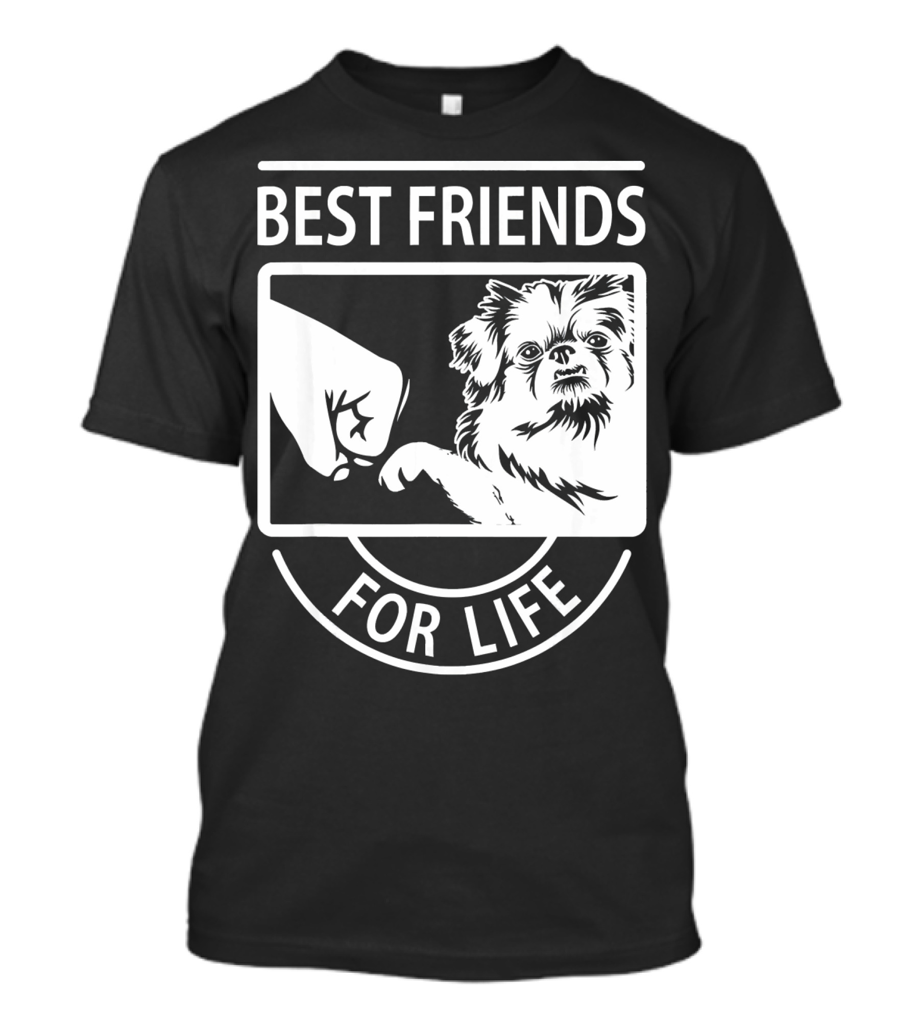 Best Friends For Life Pekingese Fist Bump T-Shirt
