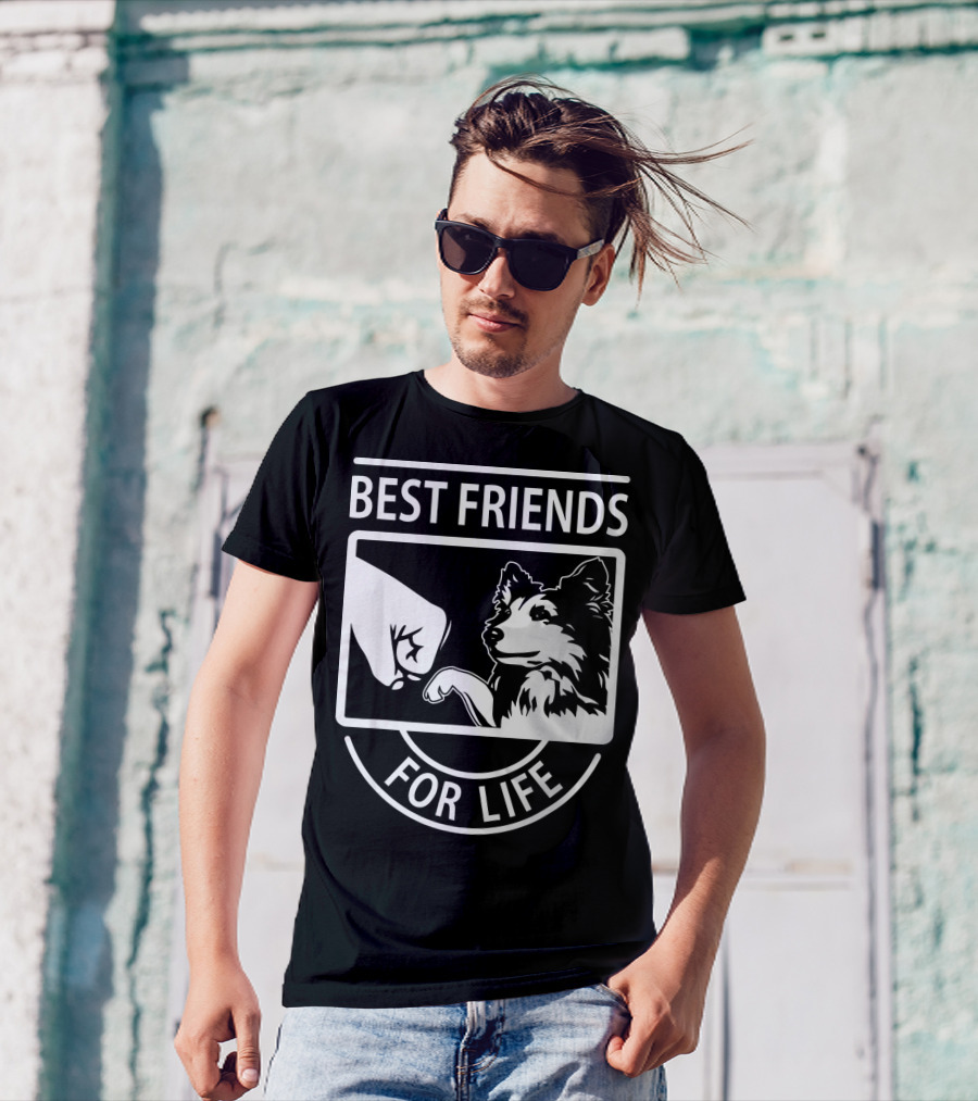 Best Friends For Life Sheltie Fist Bump T-Shirt