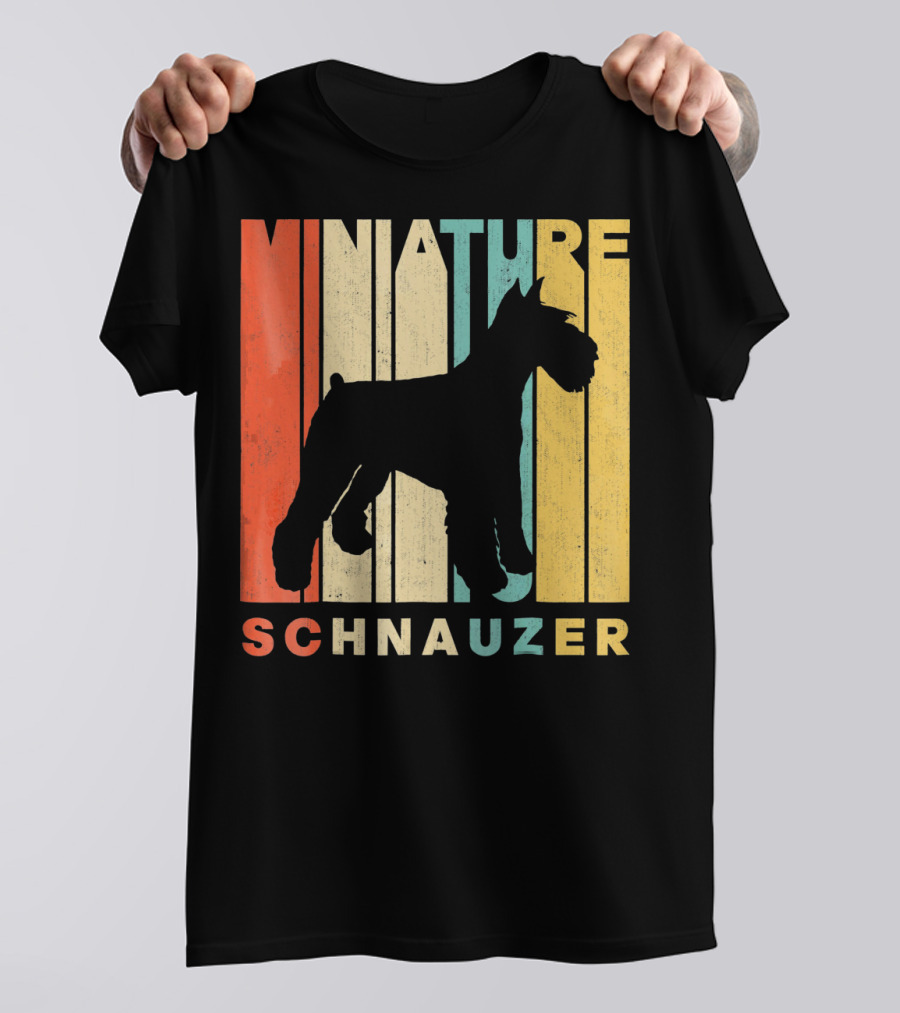 Vintage Retro Miniature Schnauzer T-Shirt