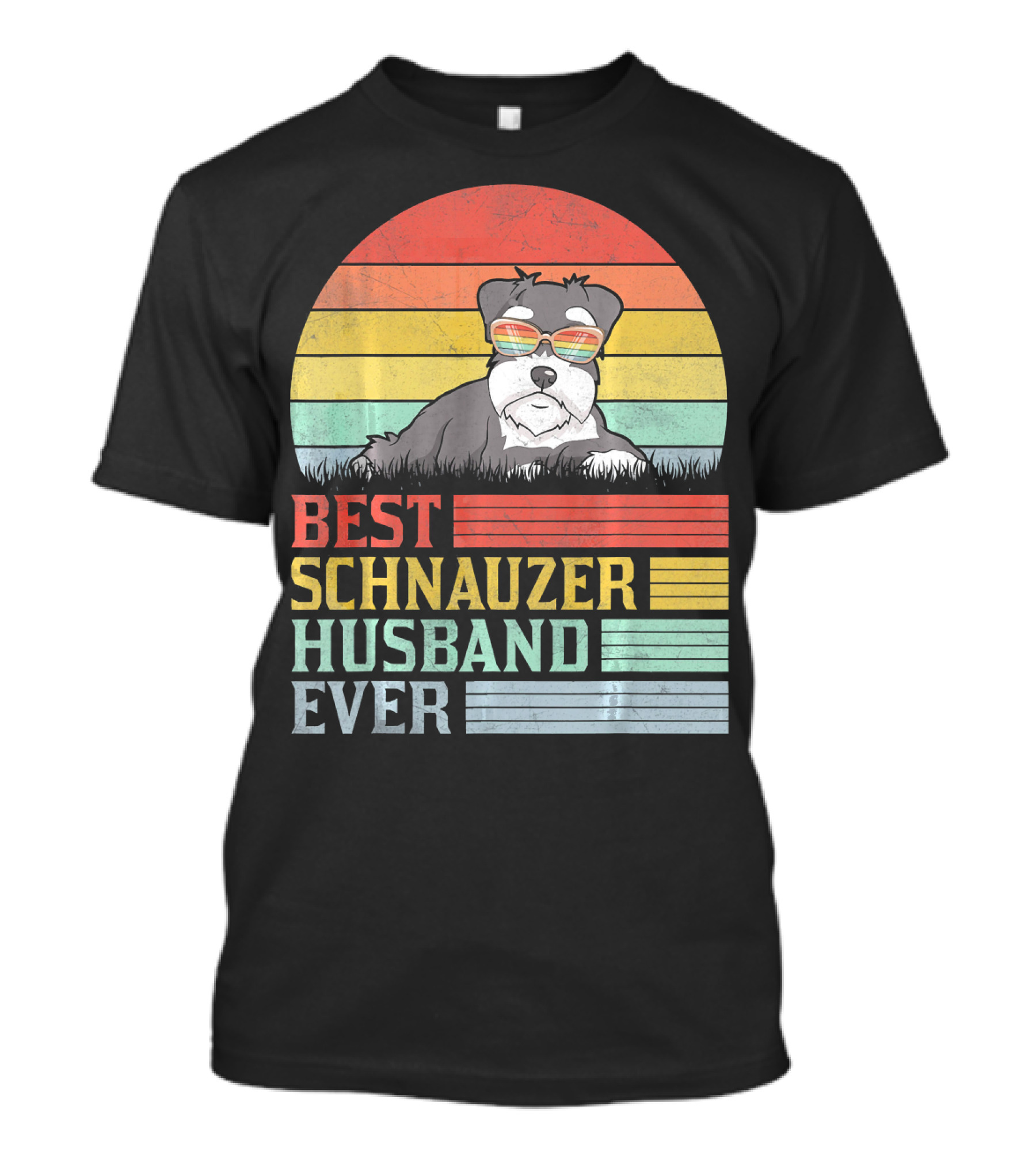 BEST SCHNAUZER HUSBAND EVER VINTAGE SUNSET T-Shirt