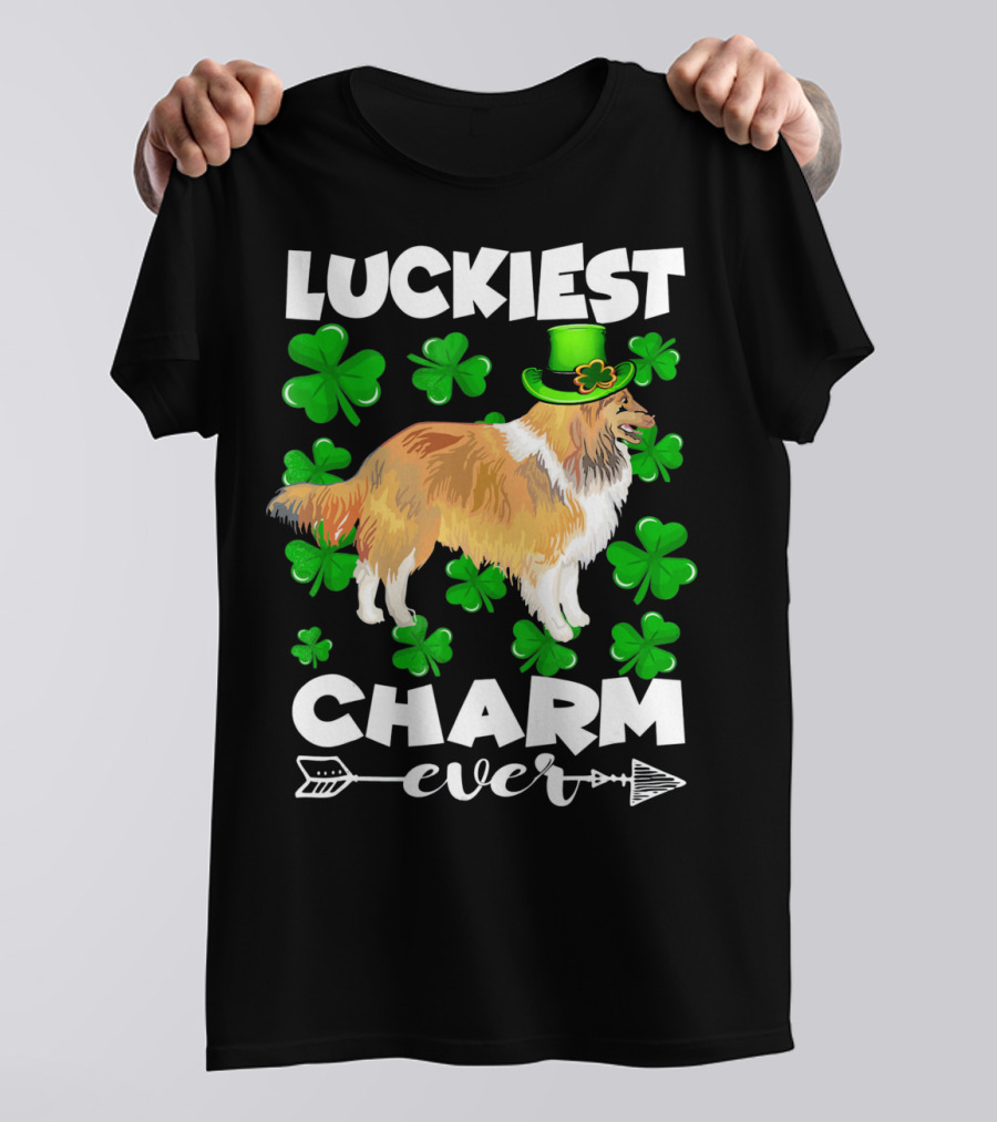 Luckiest Charm Ever Sheltie St Patricks T-Shirt