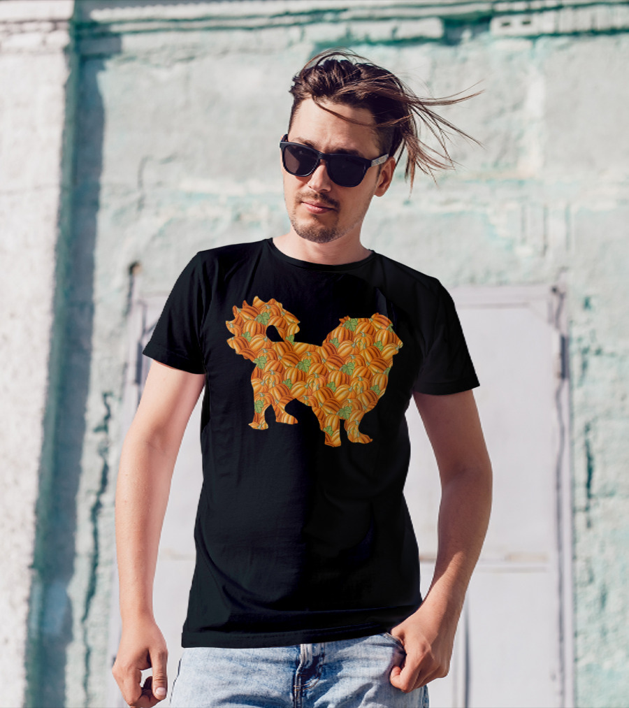 Pekingese Pumpkin Pattern Easy Halloween Costume Pelchie T-Shirt
