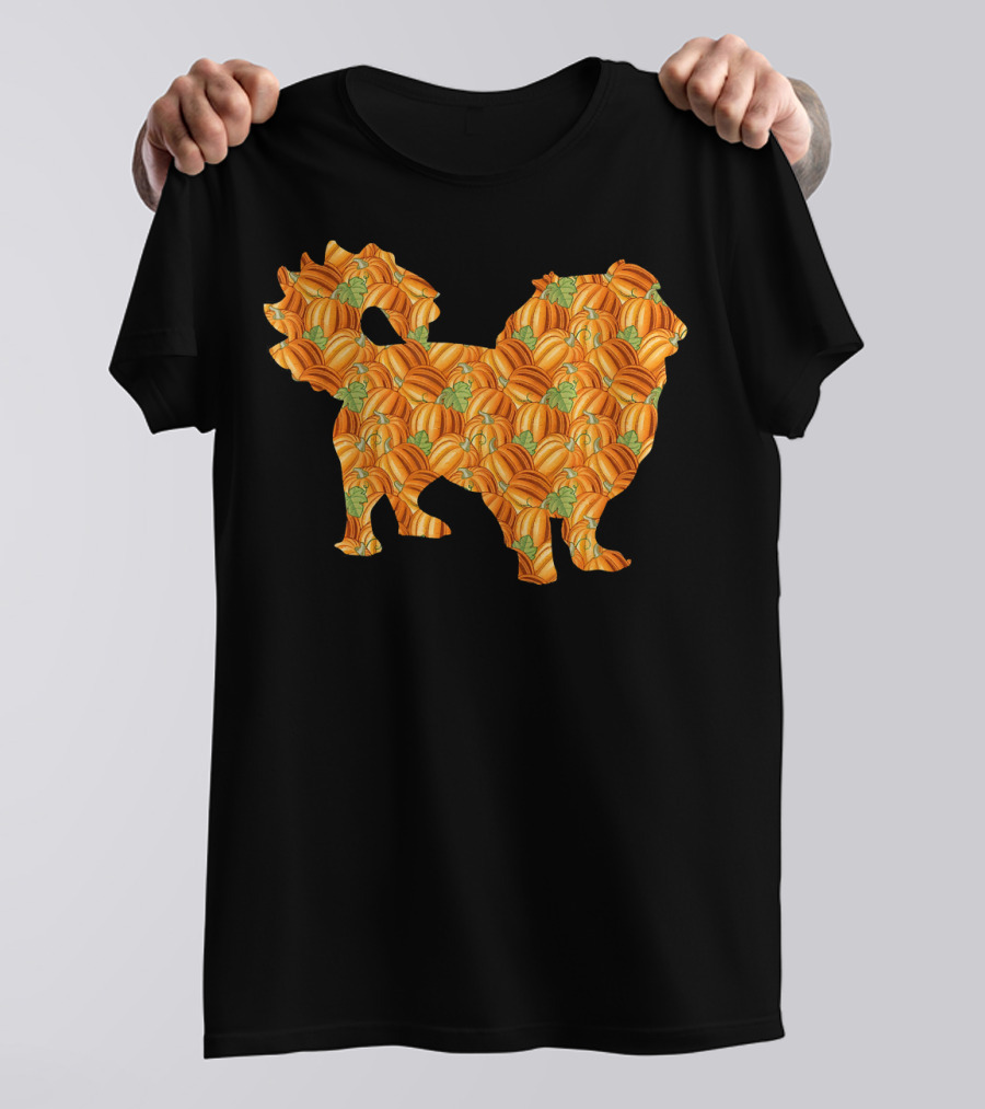 Pekingese Pumpkin Pattern Easy Halloween Costume Pelchie T-Shirt