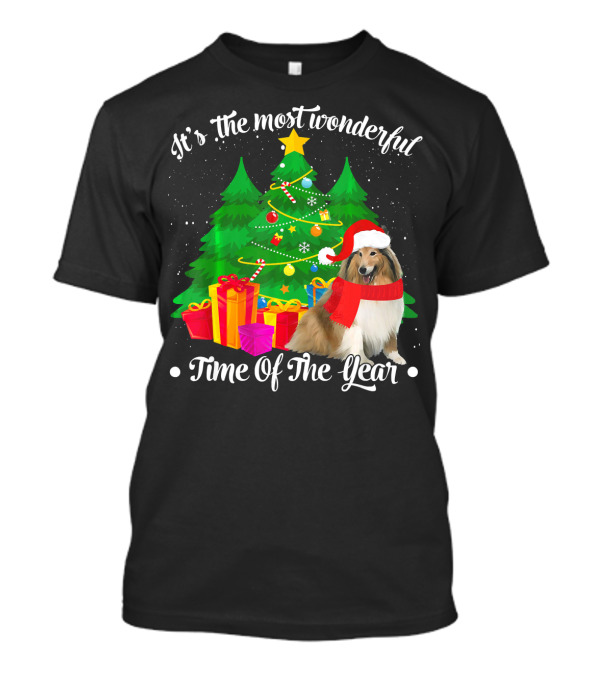 It's The Most Wonderful Time Of The Year Sheltie Christmas Tree Gifts T-Shirt