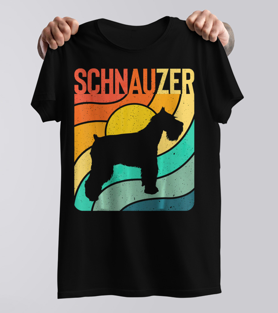Schnauzer Vintage Retro Dog T-Shirt