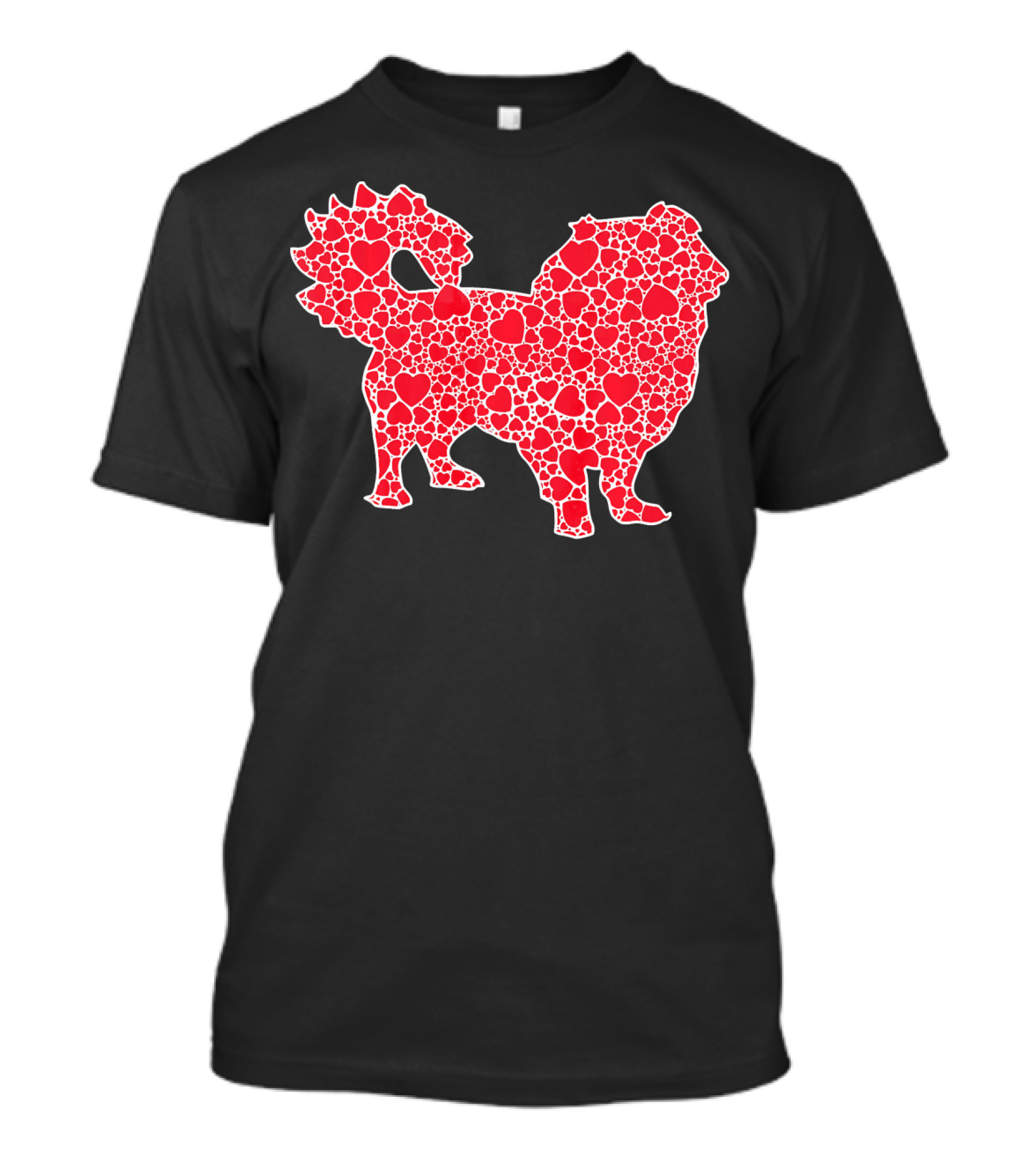 Pekingese Red Hearts Valentine's Day Pelchie T-Shirt