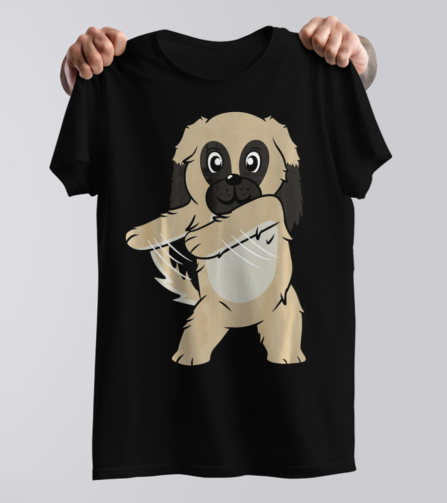 Pekingese Floss Dance Flossing Funny Dog Cute Dancing Pekingese T-Shirt