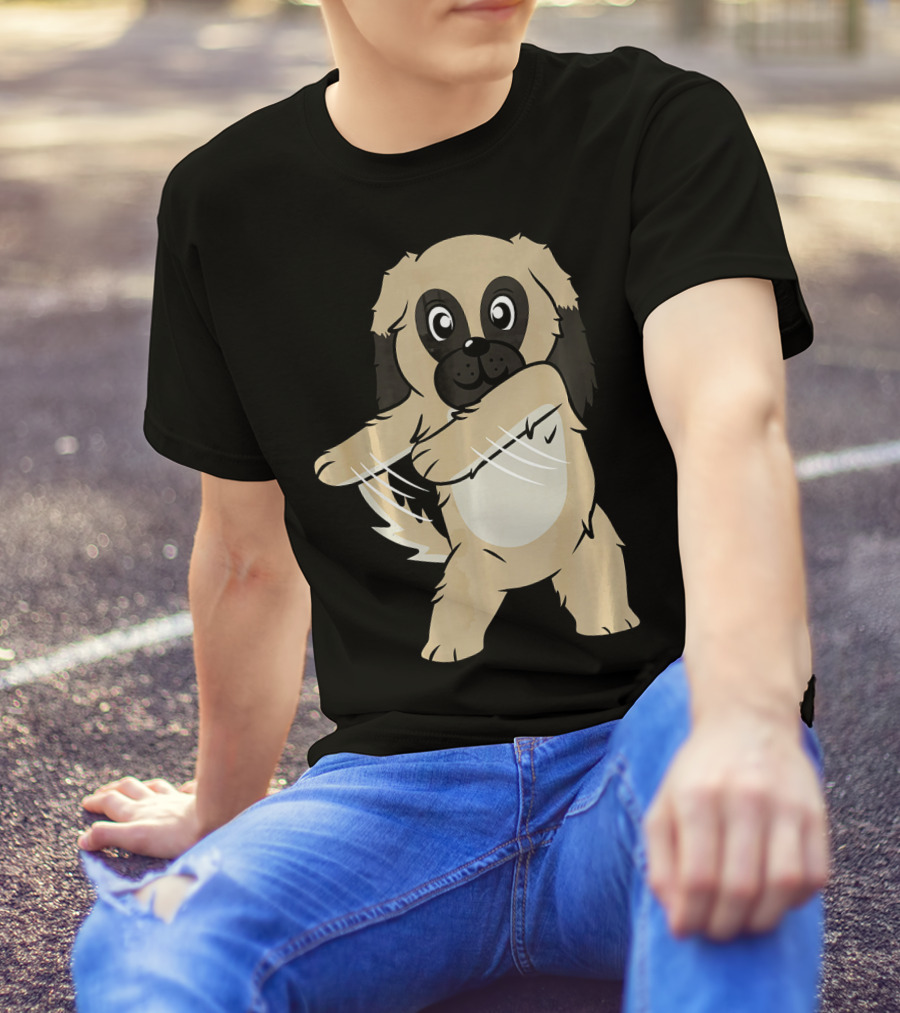Pekingese Floss Dance Flossing Funny Dog Cute Dancing Pekingese T-Shirt