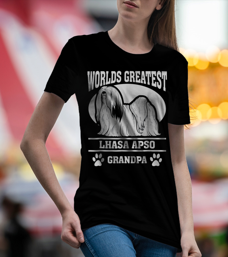 WORLDS GREATEST LHASA APSO GRANDPA T-Shirt