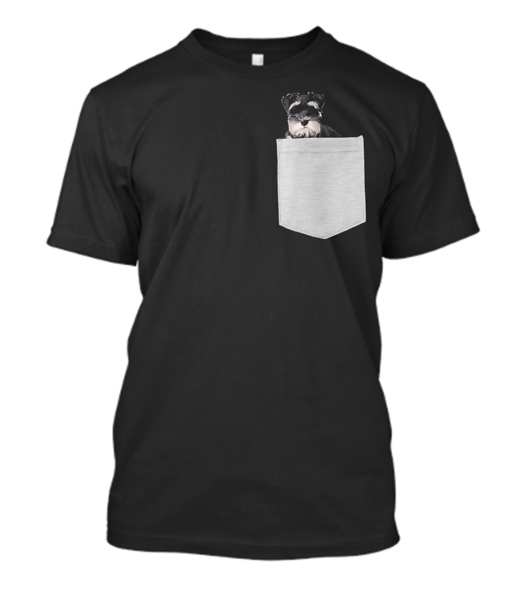 Miniature Schnauzer Puppy Dog In Your Pocket T-Shirt