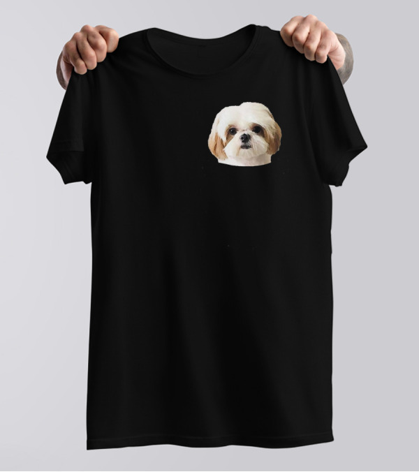Shih Tzu In Pocket Schnauzer Lovers Hall T-Shirt