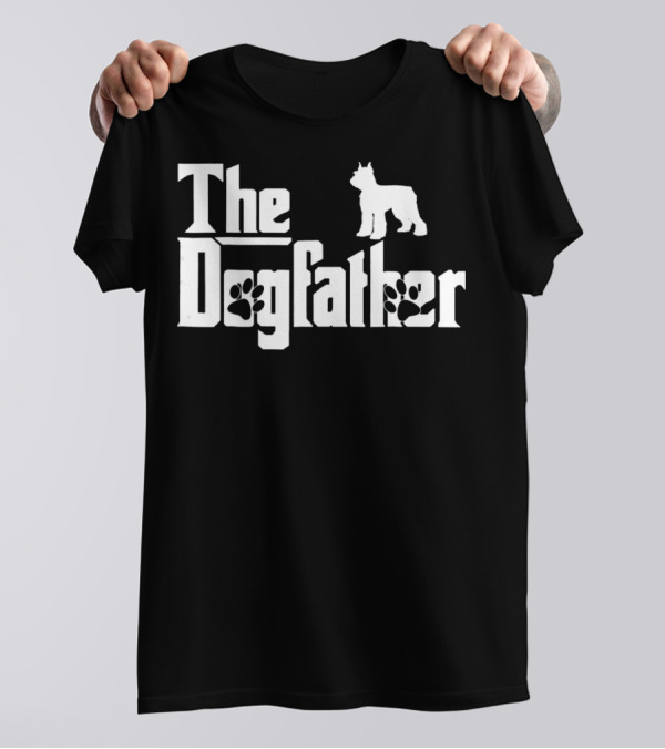 The Dogfather Standard Schnauzer Paw Prints T-Shirt