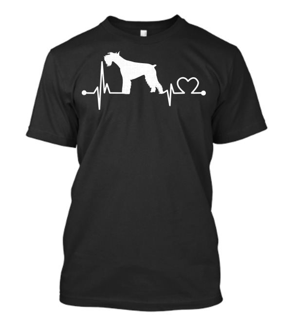 Schnauzer Heartbeat Love Dog Pet T-Shirt