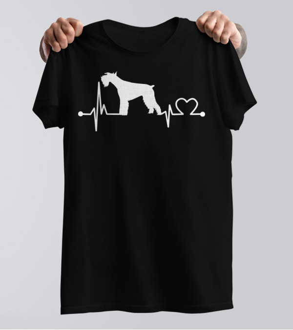 Schnauzer Heartbeat Love Dog Pet T-Shirt