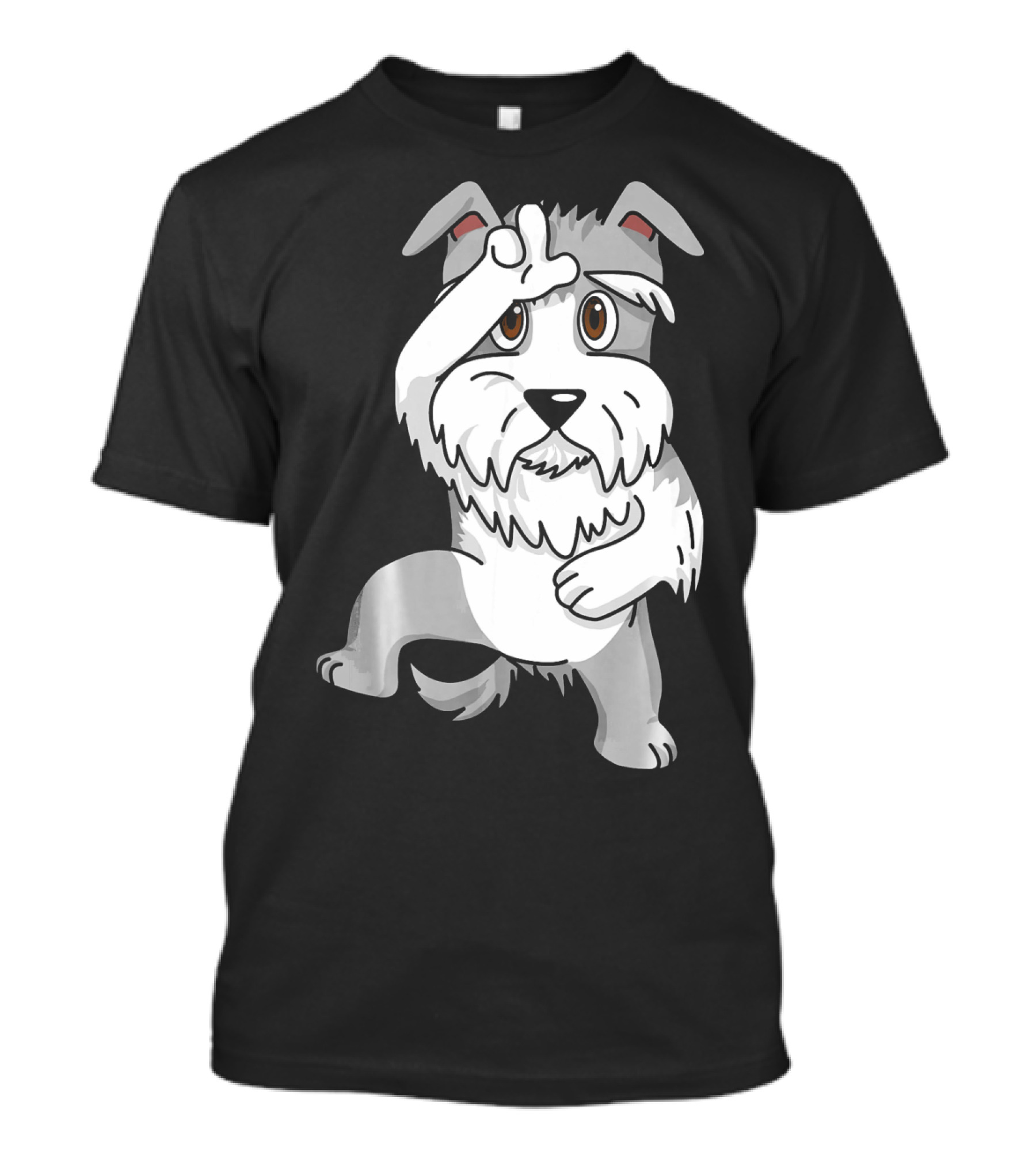 Schnauzer Loser Dance Funny Dog Cartoon T-Shirt