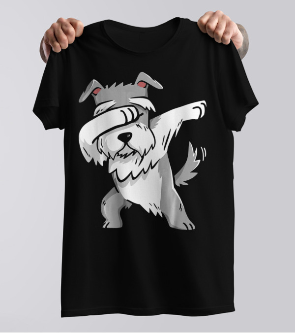 Schnauzer Lover Dab Dance Dog T-Shirt
