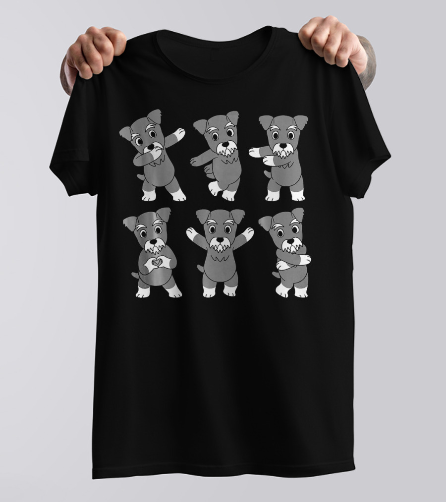 Schnauzer Dance Moves Challenge Funny Dog T-Shirt