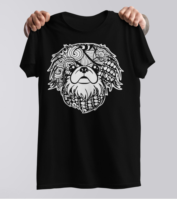 Pekingese Intricate Face T-Shirt