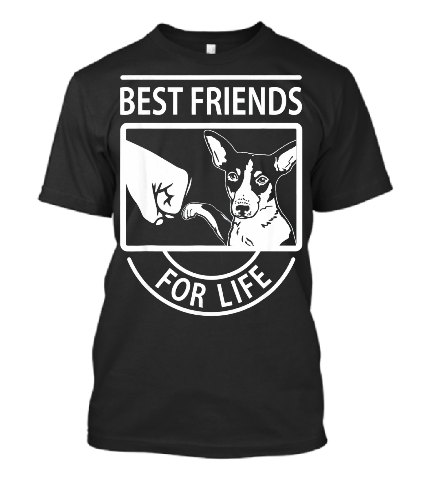 Best Friends For Life Rat Terrier Fist Bump T-Shirt
