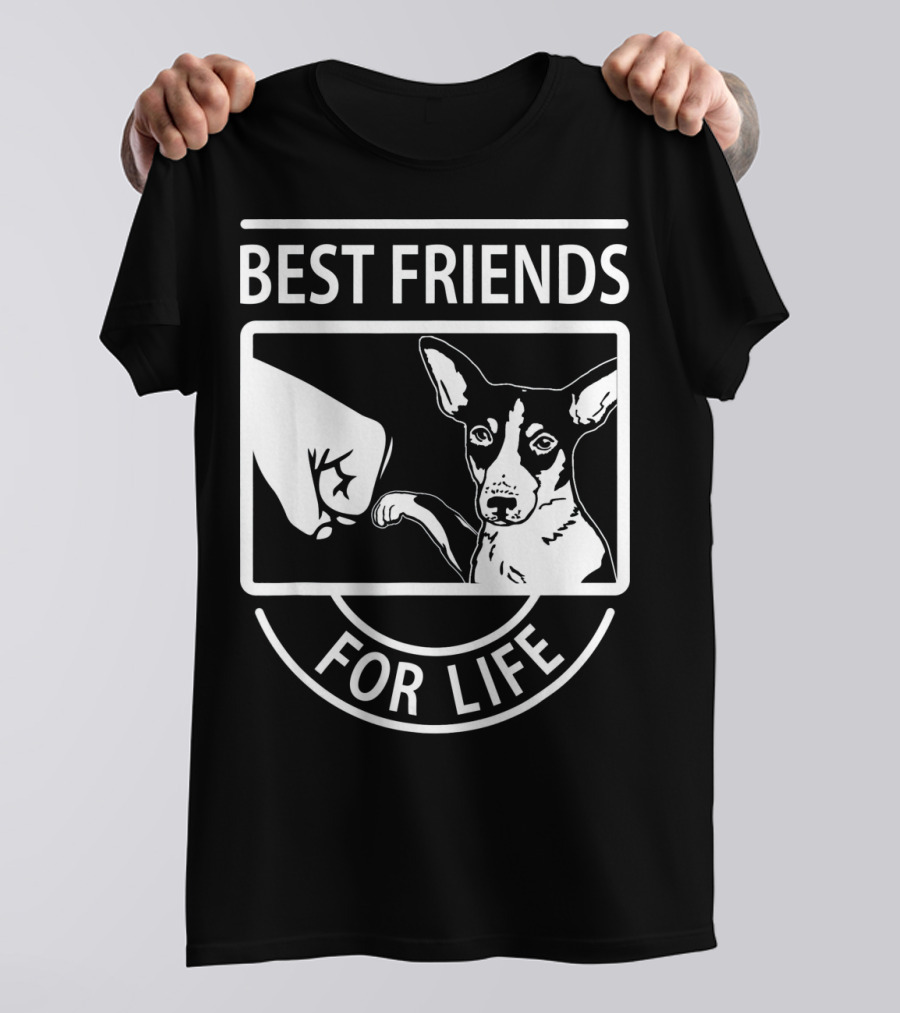 Best Friends For Life Rat Terrier Fist Bump T-Shirt