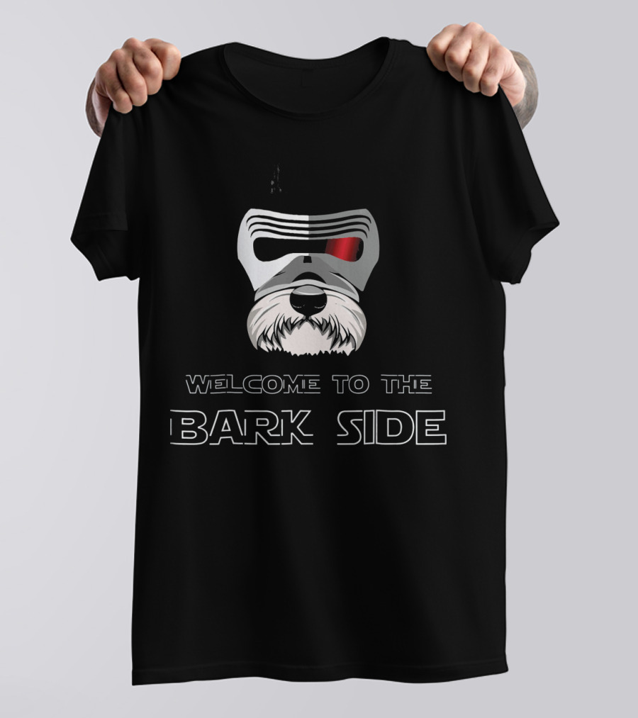 Welcome To The Bark Side Of Miniature Schnauzer Star Wars Kylo Ren T-Shirt