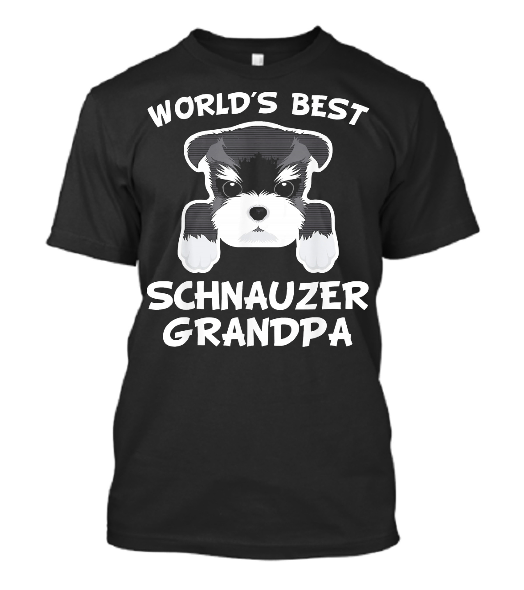 World's Best Schnauzer Grandpa Dog T-Shirt