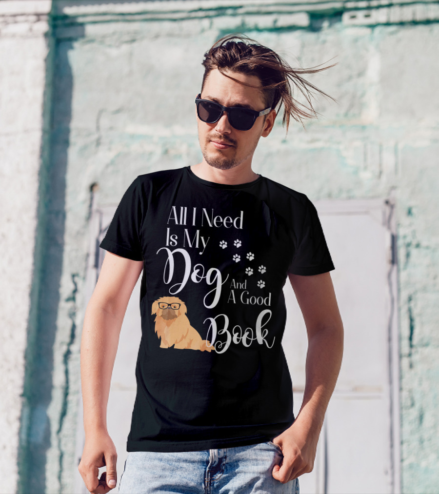 All I Need Is My Dog And A Good Book Pekingese Love Reading T-Shirt