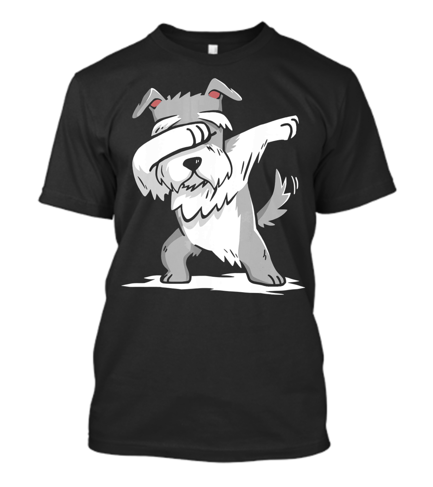 Schnauzer Cute Dabbing Funny Dab Dance T-Shirt