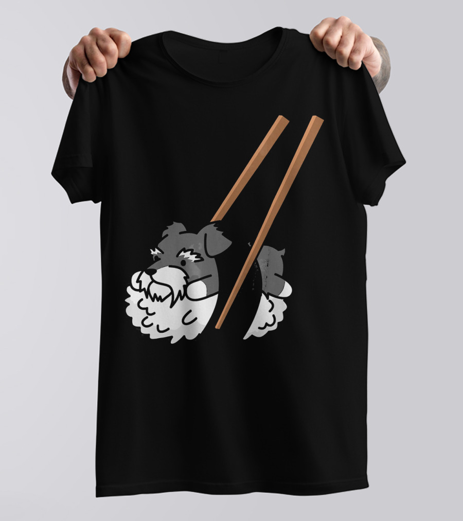 Schnauzer Sushi Cute Dog Humor T-Shirt