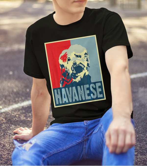 Vintage Retro Havanese Dog Pop T-Shirt