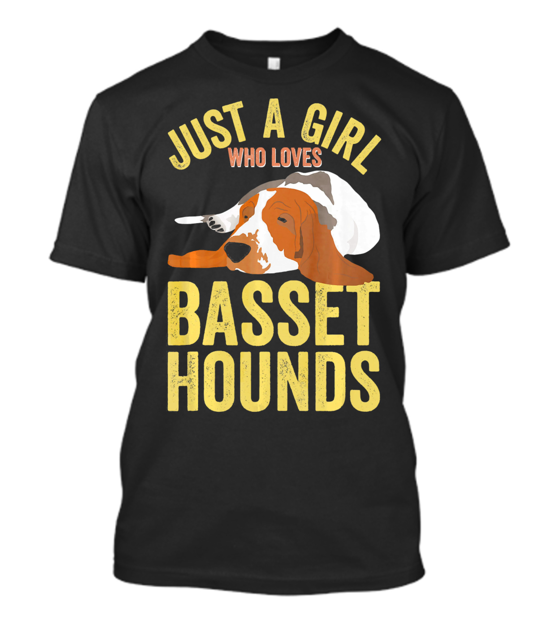 Just A Girl Who Loves Basset Hounds T-Shirt