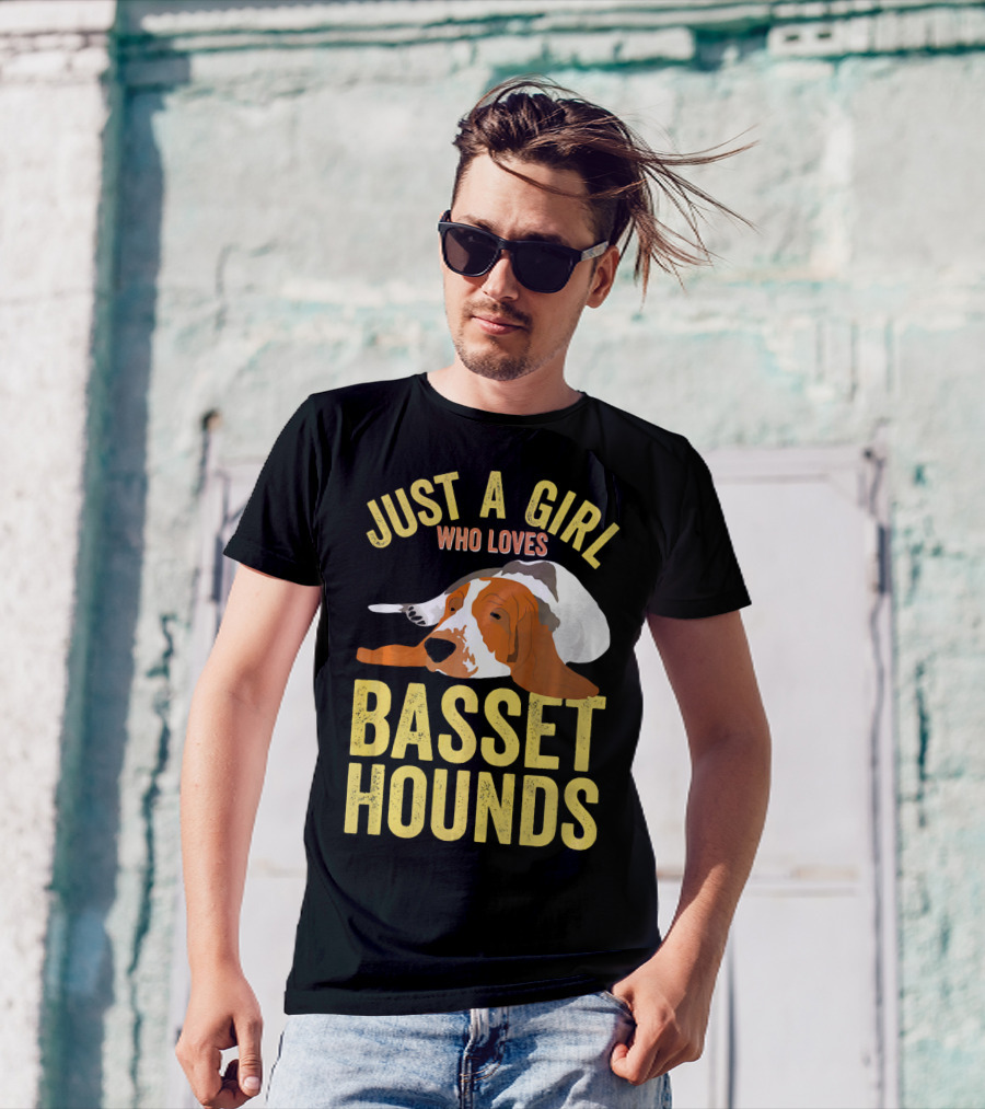 Just A Girl Who Loves Basset Hounds T-Shirt