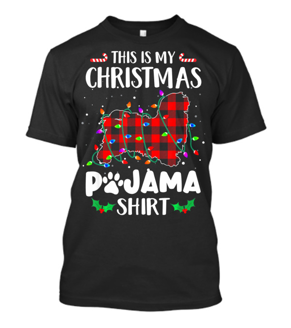This Is My Christmas Pajama Shirt Havanese Dog T-Shirt