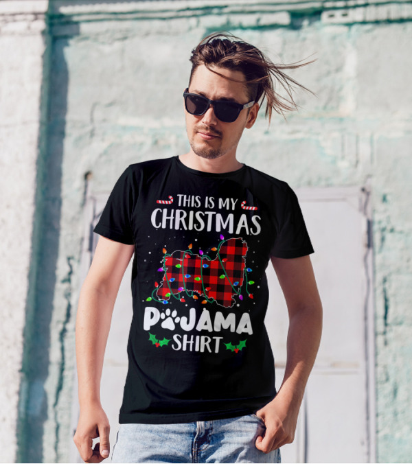 This Is My Christmas Pajama Shirt Havanese Dog T-Shirt